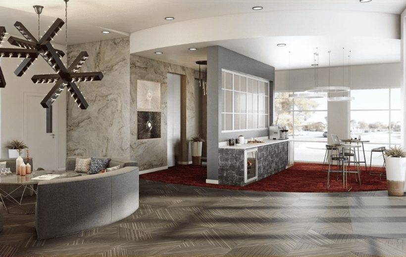 Interior of Canyon Flats Apartments in Downtown Reno.