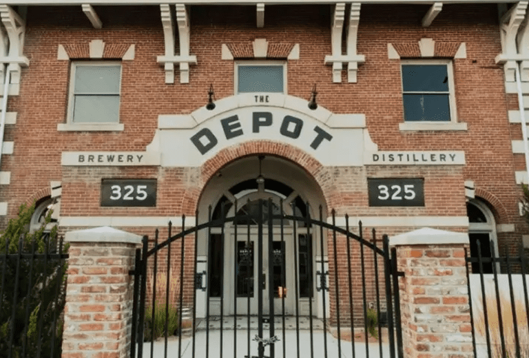 Exterior of the Depot Brewery and Distrillery building.