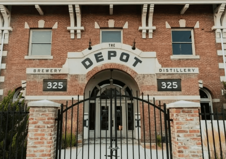 Exterior of the Depot Brewery and Distrillery building.