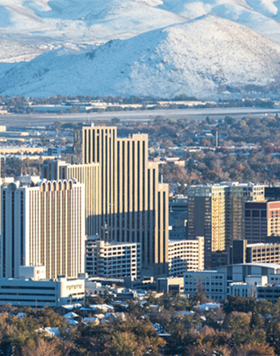 City skyline of Reno