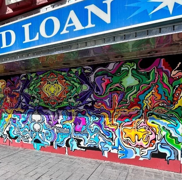 DRP Completes First Mural as Part of its Vacant Storefront Beautification Initiative