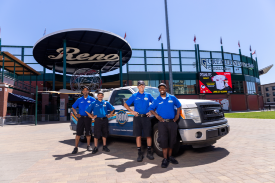 Reno Ambassadors in front of the Greater Nevada Field home of the Reno Aces